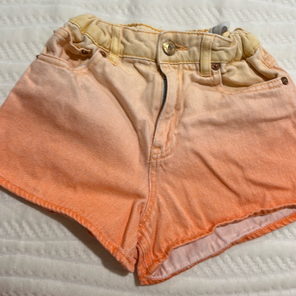 Zara girls denim shorts